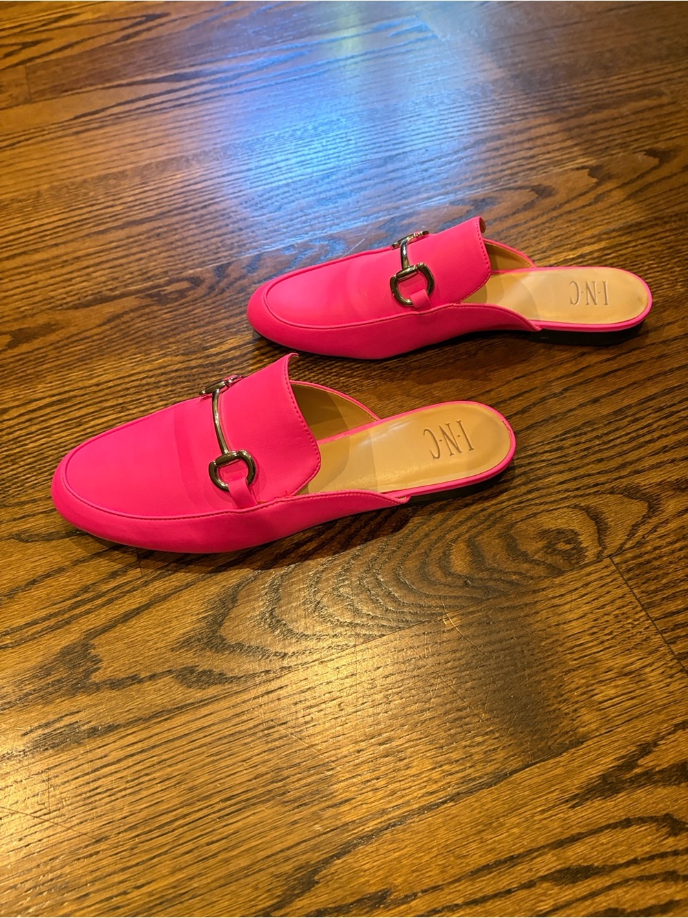 Macy’s Inc. Hot Pink Mules Size 10 NWOT - Picture 5 of 7